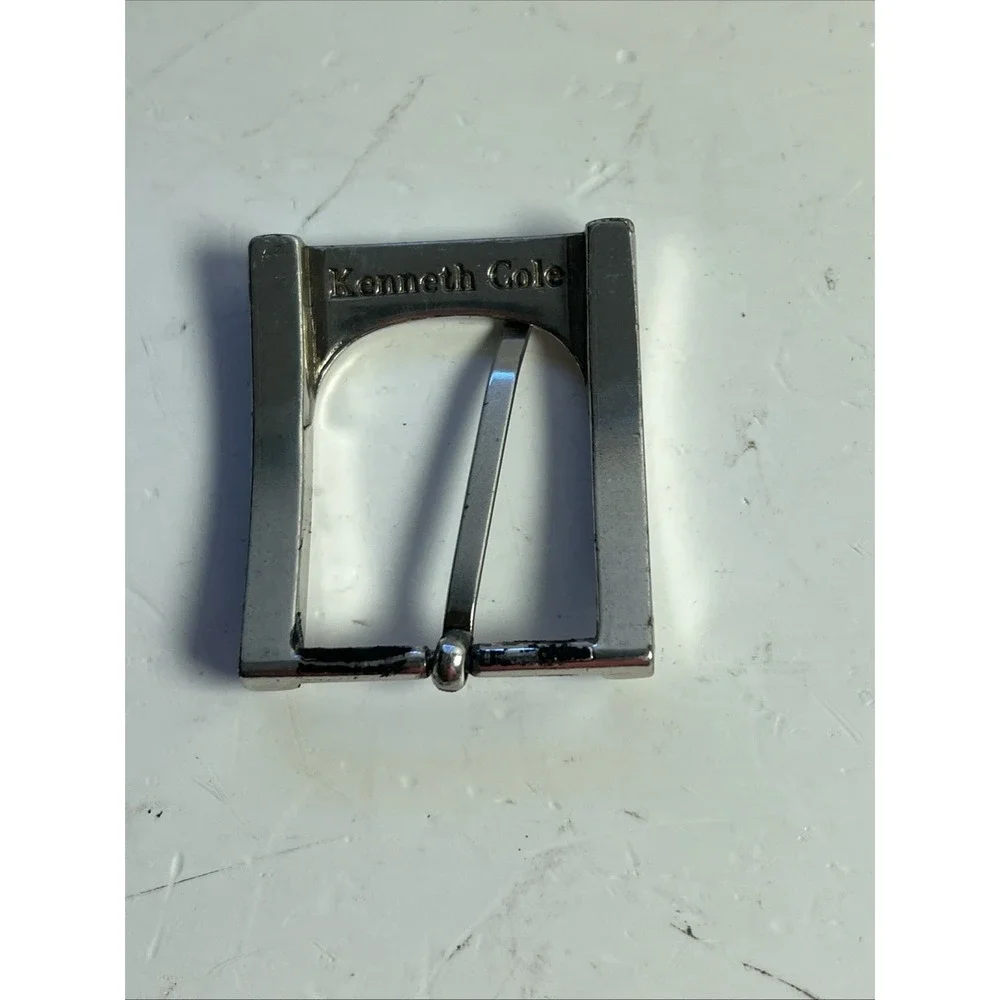 Lot 4 Vintage Men's Kenneth Cole Reaction Silver Belt Buckle